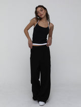 Pigment Cotton Pants_Black
