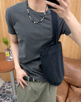 エルト ワッフルパネル ピグメントTシャツ