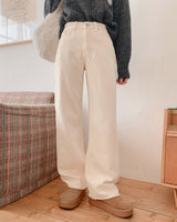Fleece wide pants