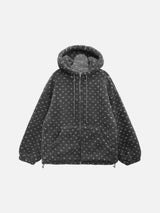 Dotty Pogle Quilted Hooded Zip-Up (3c)
