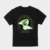 White Sculpture and Apple T-shirt (Black)
