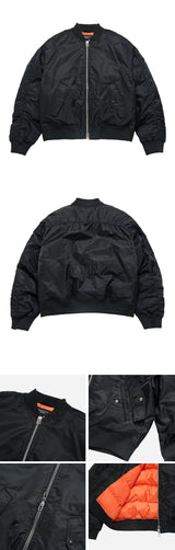 24FW BALLOON FIT MA-1 PADDING JACKET BLACK