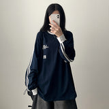 In-mi track line boxy fit long sleeve t-shirt