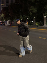 ONE SIDE SNAP BUTTON SWEAT PANTS