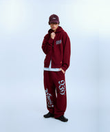 AB STANCE SWEAT PANTS (BURGUNDY)