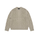24FW LOW GAUGE CABLE KNIT BEIGE