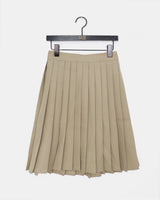Lersha pleated midi wide skirt