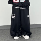 99 lettering jersey pants