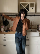 Clun Epaulette Suede Jacket