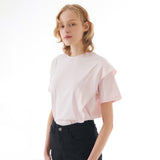 カッティングラインフリルTシャツ PINK