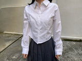 スパンクロップシャツ