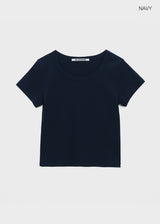 [B-BASIC] スタンダードUネック半袖Tシャツ
