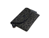 Simple Card wallet _Leopard Dark