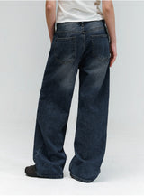 [Unisex] BTB : WAVE WASHING JEANS [BLUE MINUIT CORE]