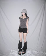 chrome frill bl (3colors)