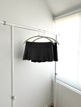 Checkered Micro Pleats Mini Skirt (2 colors)