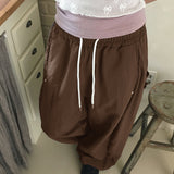Todder side snap button nylon wide pants