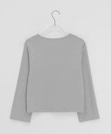 ヒップン ラウンド クロップ ロングスリーブ Tシャツ