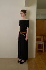 Comfort flare skirt_black