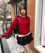 Socky Round Knit Cardigan