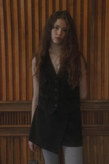 Early corduroy mini skirt_black