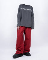 BBD Crushed Faith Pigment Long T-Shirt (Charcoal)