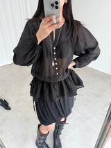 elin string blouse (2color)