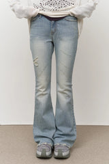 (W) Beat Lowrise Flare Denim
