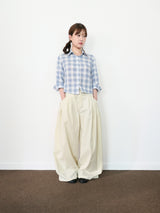 pocket pintuck wide pants