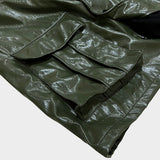 glossy stitch jacket_khaki