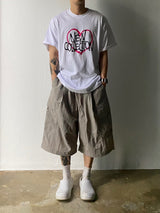 Metal Nylon Cargo Half Pants 3C