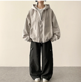 ノアダイアゴナルインシジョンカーゴヘムストリングワイドパンツ