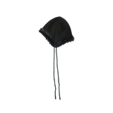 Furry Knit Trooper Hat (black)