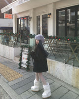 Fur long coat