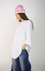 (UNISEX)ivory boxy T