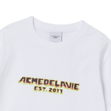 25SS フレームロゴショートクロップスリーブTシャツ ホワイト