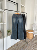 Levan Stitch Denim Bootcut Pants (2 colors)