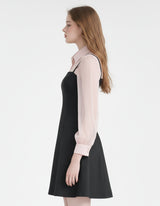 Celienne Sheer Blouse Layered Bustier Dress Long VER