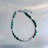 Malachite Geometric Fusion Bracelet