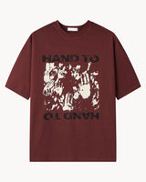 タッチグラフィックオーバーサイズハーフTシャツ
