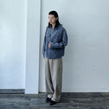 Dual-Pocket Cropped Overshirt