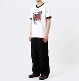 Essential Standard Short Sleeve Ringer T-shirt Union Horse White