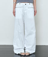 ストラップnyパンツ(white)