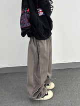 コーデュロイラインフリーススウェットパンツ
