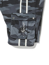 TOUGH BEAR CAMO HALF PANTS (BLACK)