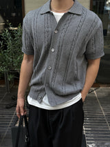 OD cable button cardiganOD cable button cardigan