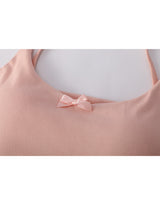 [Bracap O] Soft Ribbon Bra Top Sleeveless Pink
