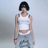 ENE See-through Sleeveless - WHITE