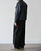 MP ウォッシュカーブドパンツ BK