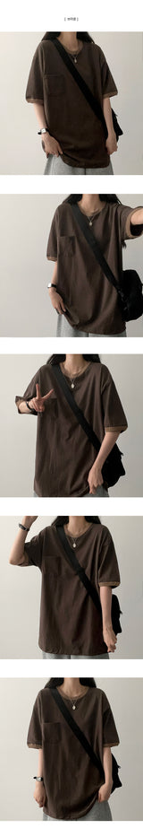 Lummet Color Scheme Pocket Boxy Fit Short Sleeve Tee